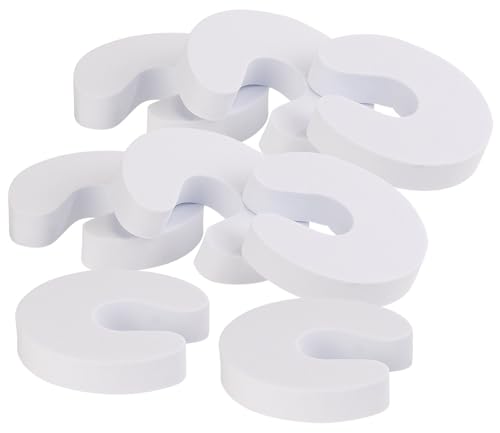 infactory Klemmschutz Tür: 8er-Set Schaumstoff-Türstopper, Klemmschutz, weiß (Türen Schaumstoff, Fingerklemmschutz, Baby Sicherungen) von infactory