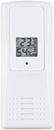 infactory Raumluft Thermometer: Funk-Thermo-Hygrometer, ideal für Wetterstation-Set FWS-1000, 100 m (Hygro-Thermometer Digital, Hydrometer, Kühlschrank) von infactory