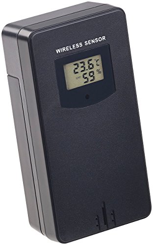 infactory Zubehör zu Außenthermometer WLAN: Funk-Außensensor mit LCD-Display für WLAN-Funk-Wetterstation FWS-Serie (Wireless Sensor, Wetterstation mit Außensensor App, Digitale Wanduhr) von infactory