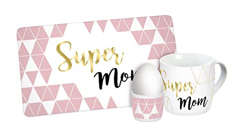 Frühstücksset Super Mom Gold 3teilig von infinite by GEDA LABELS (INFKH)