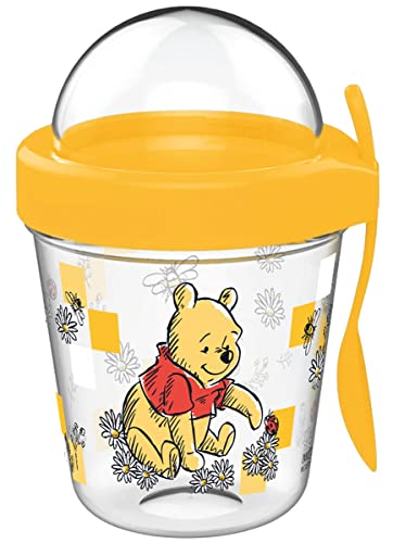 infinite by GEDA LABELS (INFKH) Müslibecher Winnie Pooh 350ml Tritan, Gelb von infinite by GEDA LABELS (INFKH)