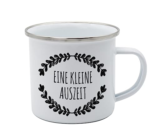 Tasse Kleine Auszeit Emaille 350ml von infinite by GEDA LABELS (INFKH)