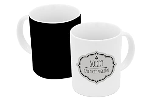 Tasse Sorry hab nicht zugehört Farbwechsel 330ml von infinite by GEDA LABELS (INFKH)