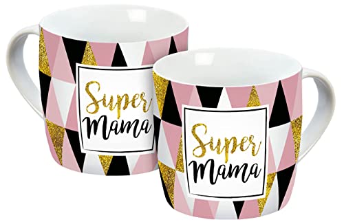 Tasse Super Mama Muster 300ml von infinite by GEDA LABELS (INFKH)