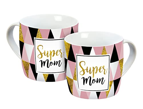 Tasse Super Mom Muster 300ml von infinite by GEDA LABELS (INFKH)