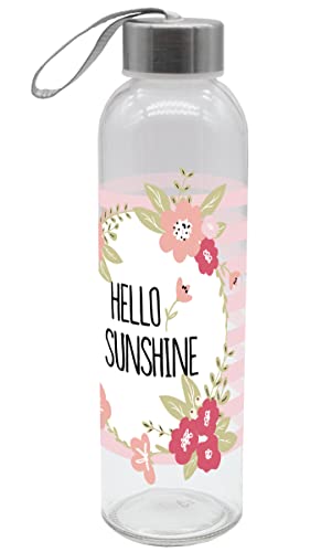 infinite by GEDA LABELS (INFKH) Trinkflasche Hello Sunshine 500ml Glas von infinite by GEDA LABELS (INFKH)