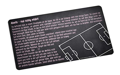 infinite by GEDA LABELS (INFKH) 12146 Fußball Abseits für Frauen Brotbrett, Frühstücksbrett, Frühstücksbrettchen, Brett, Brettchen, Melamin, Schwarz von infinite by GEDA LABELS (INFKH)