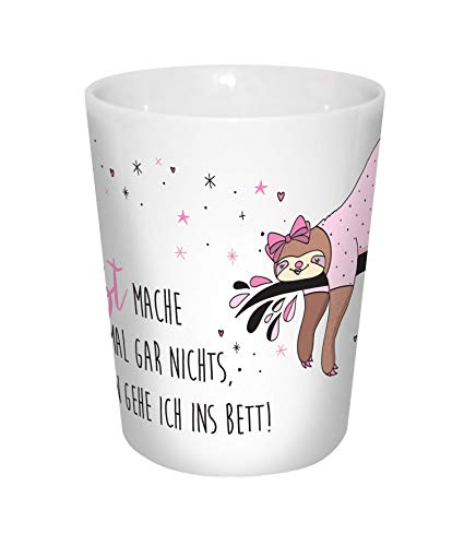 infinite by GEDA LABELS (INFKH) 13208 Faultier Daphne Bett Becher, Porzellanbecher, Kaffeebecher, Mehrfarbig von infinite by GEDA LABELS (INFKH)