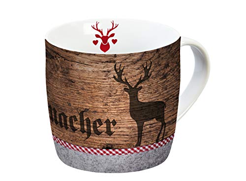 infinite by GEDA LABELS (INFKH) 13406 Oktoberfest Muntermacher Tasse, Porzellantasse, Kaffeetasse, Braun von infinite by GEDA LABELS (INFKH)