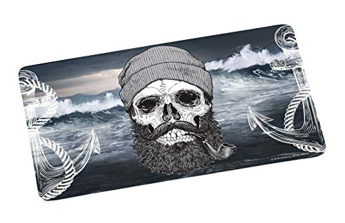 infinite by GEDA LABELS (INFKH) 13665 Totenkopf Sailor Skull Brotbrett, Frühstücksbrett, Frühstücksbrettchen, Brett, Brettchen, Melamin, Blau von infinite by GEDA LABELS (INFKH)