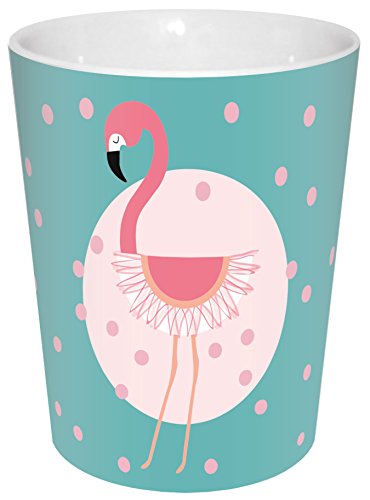 infinite by GEDA LABELS (INFKH) Becher Flamingo Punkte Porzellanbecher V-Mug, Porzellan, türkis/rosa, 8,5 x 8,5 x 10 cm von infinite by GEDA LABELS (INFKH)
