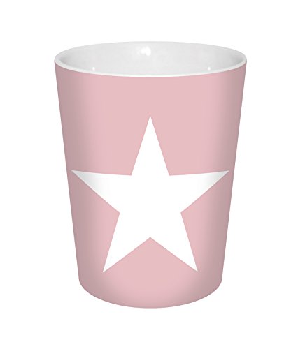 infinite by GEDA LABELS (INFKH) Form, rosa ca. 300ml.Großer Stern Porzellanbecher V-Mug, Porzellan, 8,5 x 8,5 x 10 cm von infinite by GEDA LABELS (INFKH)
