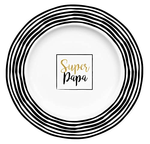 infinite by GEDA LABELS (INFKH) Teller Super Papa Streifen 21cm von infinite by GEDA LABELS (INFKH)