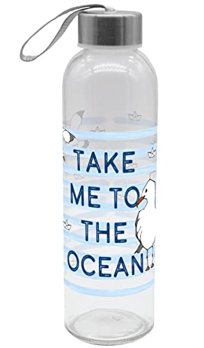infinite by GEDA LABELS (INFKH) Trinkflasche Take me to the ocean 500ml Glas von infinite by GEDA LABELS (INFKH)
