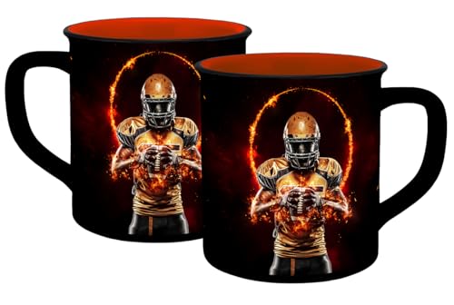 Tasse American Football GameOn Emaille-Optik 400ml von infinite by GEDA LABELS
