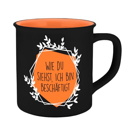 Tasse Bin beschäftigt Emaille-Optik 400ml Tasse Bin beschäftigt Emaille-Optik 400ml von infinite by GEDA LABELS