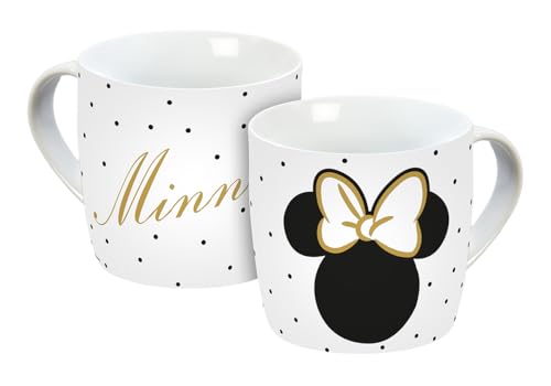 Tasse Minnie Kopf mit Schleife Fakegold 300ml von infinite by GEDA LABELS