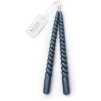 In Flore Handgemachte Hannah Gedrehte Kerze, 4Er Set, Dunkelblau In Flore Handgemachte Hannah Gedrehte Kerze, 4Er Set, Dunkelblau von inflorehome
