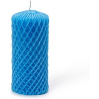 In Flore Sunny Handgemachte Wachssäulenkerze, Blau von inflorehome