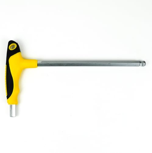 ingdaum® Innensechskantschlüssel 10 mm*L 250 mm mit Kugel und T-Griff/Innensechskant-Sattelschlüssel-Griff von ingdaum