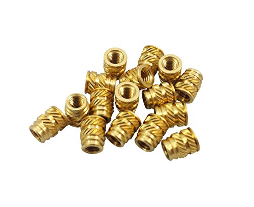 [initeq] #8-32 Threaded Heat Set Einsätze für 3D-Druck Long gold von initeq