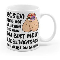 Tasse Valentinstag Lieblingssack Gedicht Geschenk Für Freund Partner Mann Paar Liebesgedicht Sarkasmus Schwarzer Humor Rosen Veilchen Liebe von inkbuddies