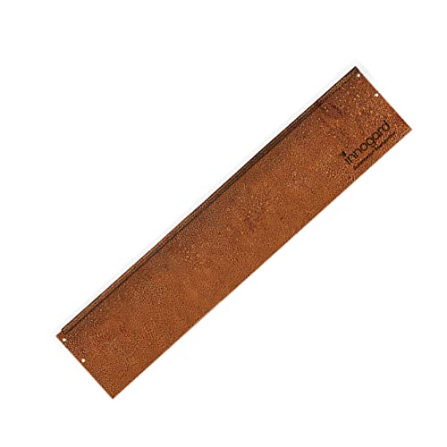 innogard 6002-003 – Rasenkante schmal – Corten-Stahl – 100 x 0,1 cm Beet-Einfassung, Korrosionsschutz, 24 cm Höhe von innogard