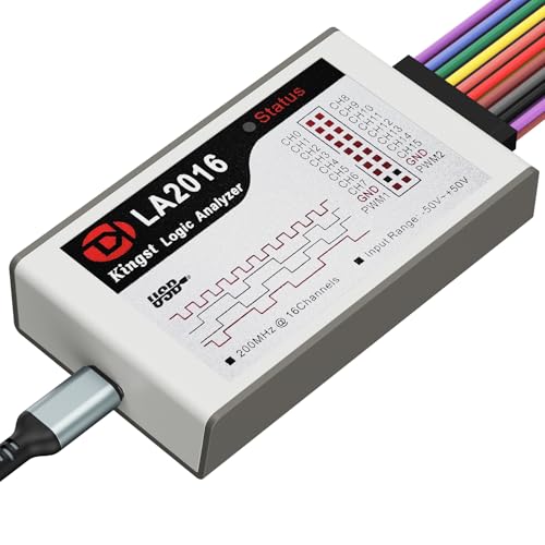 innomaker USB Logikanalysator LA2016 16 Kanäle 200MHz 1G Speicher mit Englischer PC Software Tragbar Hochgeschwindigkeit Unterstützt I2C SPI CAN UART für Windows MacOS Linux von innomaker