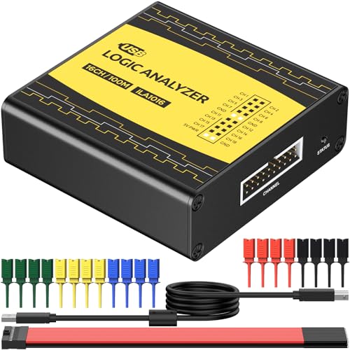 innomaker USB-Logikanalysator ULA1016 Vollständige 16 Kanäle 100MHz Abtastrate inklusive Open-Source-Software PulseView mit Unterstützung für Windows, Linux und macOS von innomaker