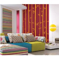 Große Wand Bamboo Tree Decal Forest Kids Vinyl Aufkleber Abnehmbar Mit Verlässt 1129 | 6 Meter Hoch von innovativestencils