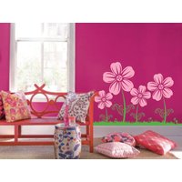 Große Wand Kinderzimmer Aufkleber Blühen Blumen Daisy 1123 36 "(3 Fuß Hoch X 53" Breit von innovativestencils