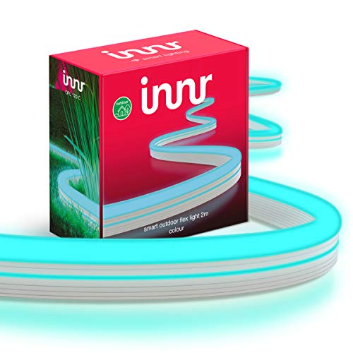 innr Outdoor LED Strip 2m, LED Streifen 2m, funktioniert mit Hue* und Alexa (Bridge erforderlich), IP67 Außenleuchte, RGB Flex Light, OFL 120 C von innr
