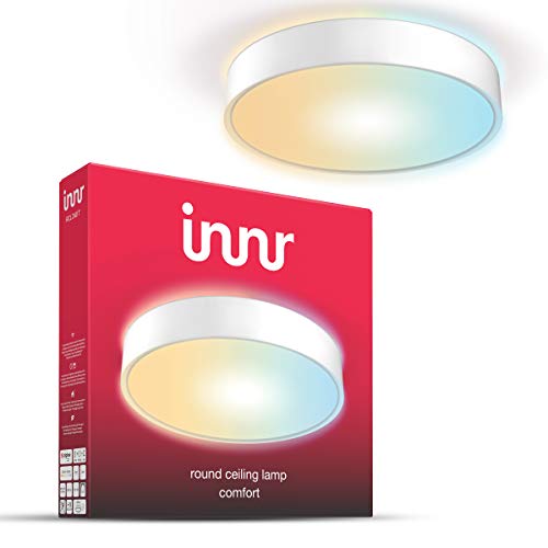 innr Smart LED Round Ceiling Light Comfort, Deckenleuchte, funktioniert mit Philips Hue*, Google & Alexa (Bridge erforderlich) 40cm, 2200K - 5000K, dimmbar, abstimmbares weißes Licht von innr