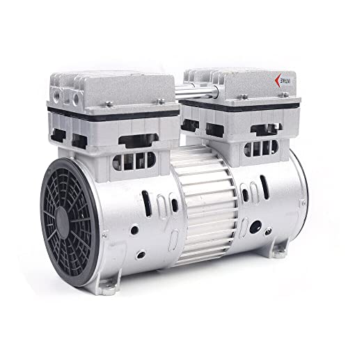 ÖLfreier Kompressor Luftkompressor 8 Bar Motor Ölfreies Kompressor Aggregat 750W Kompressoraggregat Mit 4 stoßdämpfenden Füßen, Luftkompressor Kopf Leise Silent Druckluft Luftkompressoren Zubehör von innytund