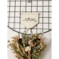 No Rain Flowers - Leinwand Banner Inspirierendes Wohndekor von inotherwordsdesignUK