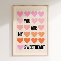 Retro Wand Kunst Groovy Funky Poster Design Geschenke Für Sie Oder Ihn Bunte Wandkunst Vintage Prints von inouiboutique