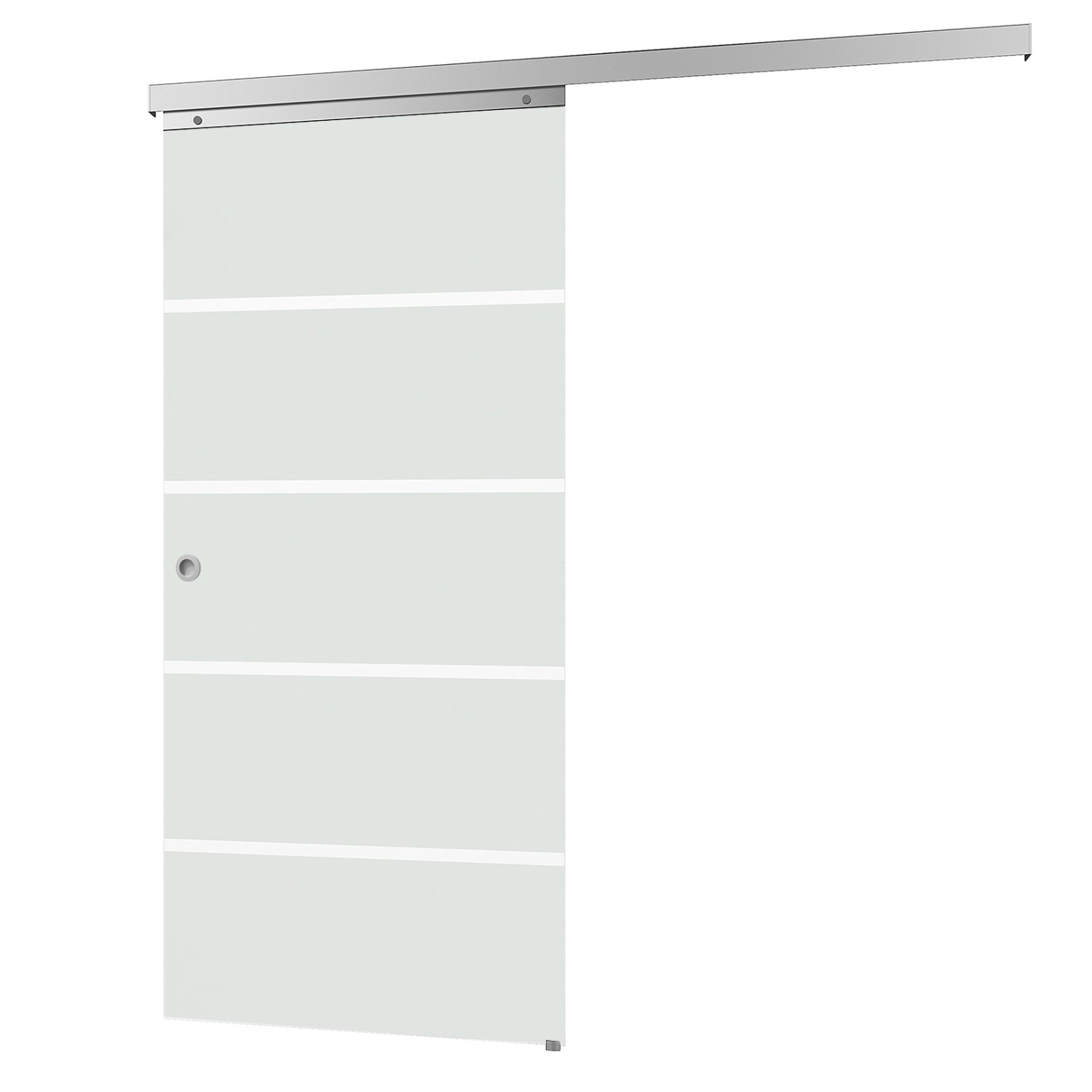 inova Glasschiebetür Blockstreifen 1025 x 2200 mm Komplettset mit Griffmuschel von inova