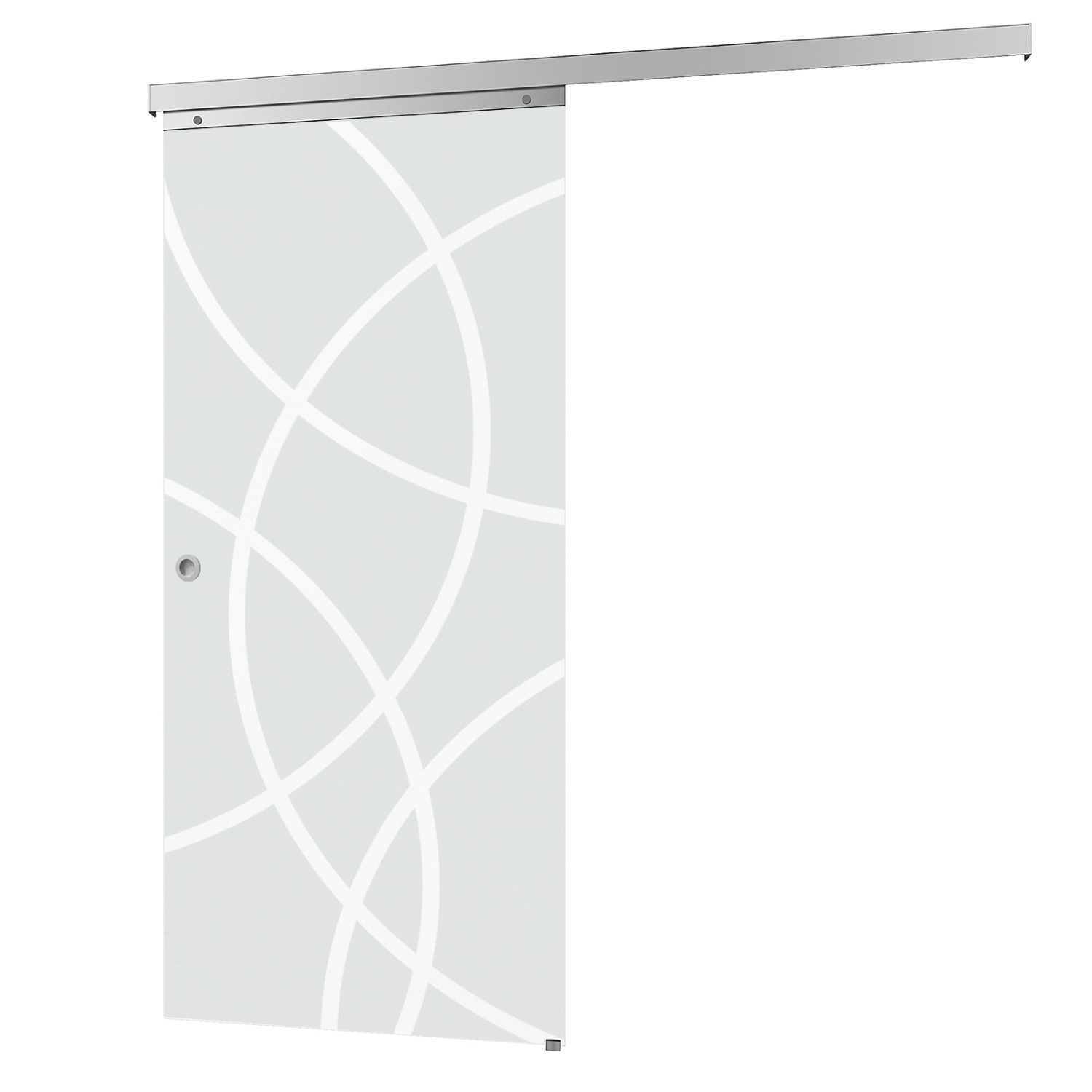 inova Glasschiebetür Kreisförmig Satiniert 755 x 2035 mm Komplettset mit Griffmuschel inova Glasschiebetür Kreisförmig Satiniert 755 x 2035 mm Komplettset mit Griffmuschel von inova