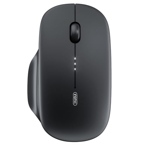 inphic M1 Tragbare Bluetooth-Maus, Tri-Modus (BT1/BT2+2.4G) Wiederaufladbare Maus kabellos mit Daumenauflage | Sichtbarer Batterieanzeiger | Ultraflach & leicht Funkmaus für PC/Computer/Laptop von inphic