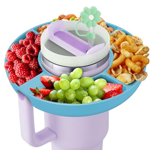 Insefocc Stanley Cup 30oz Snackschale Mit Griff - Wiederverwendbar, Kompatibel, Silikon Zubehör (Blau) von insefocc