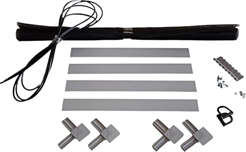 Fliegengitter Fenster - Insektenschutz- Alu- WEISS für Rolläden- Insektenschutzgitterfarbe SCHWARZ (120cm x 200cm + Kämpfer, 25mm) von insektenschutz-rollladen-shop-1000-FeRo