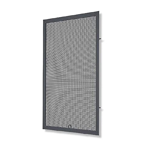 Fliegengitter- Fenster- Mücken- Insektenschutz- Alu- Anthrazitgrau RAL7016 optimal für Rolläden (120cm x 200cm, 22mm) von insektenschutz-rollladen-shop-1000-FeRo