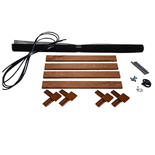 Fliegengitter- Insektenschutz- Alu- GOLDEICHE optimal für Rolläden- Insektenschutzgitterfarbe SCHWARZ (130cm x 150cm, + 22mm) von insektenschutz-rollladen-shop-1000-FeRo