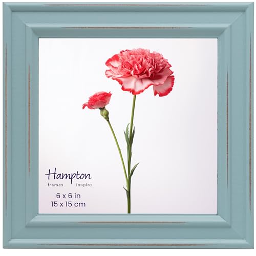 Inspire By Hampton Paloma IBH-PAL301966B Bilderrahmen, Glas, quadratisch, 15 x 15 cm, Hellblau von inspire by Hampton Frames
