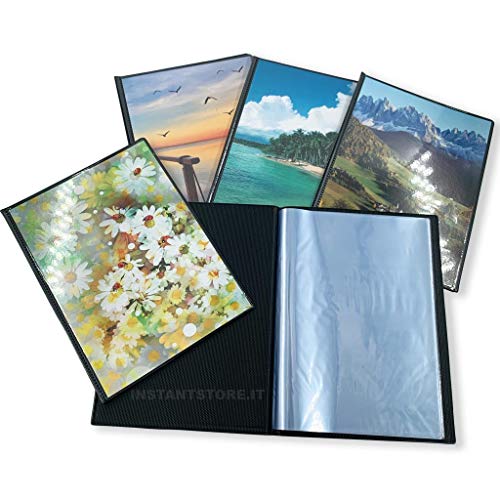 12 Fotoalben 15 x 21 cm, Fotorahmen mit Taschen für 36 Fotos je (insgesamt 432 Fotos), weicher Einband mit Einstecktaschen, Set mit 12 Stück für Album 15 x 20 cm von instantstore