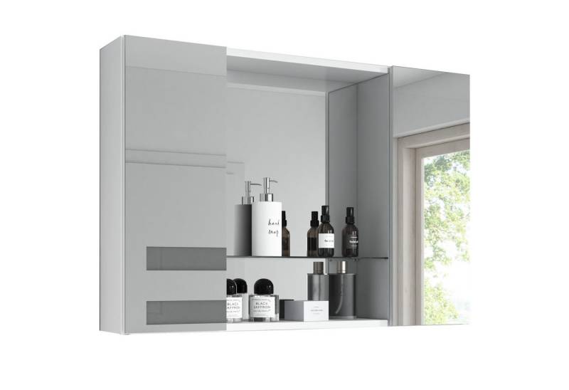 inter Badezimmerspiegelschrank Spiegelschrank Debby weiß 85cm (Spiegelschrank, 1 er Set) Breite 85cm inter Badezimmerspiegelschrank Spiegelschrank Debby weiß 85cm (Spiegelschrank, 1 er Set) Breite 85cm von inter