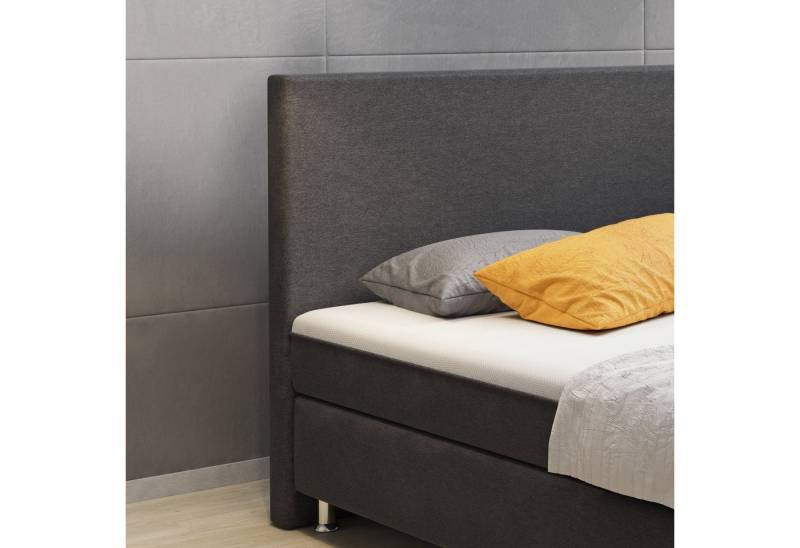 inter Boxspringbett Berlin 180x200 cm Doppelbett mit intergriertem Topper (Boxspringbett Set, Inkl.Kopfteil mit integriertem Topper und Matratzen), SOFORT LIEFERBAR von inter