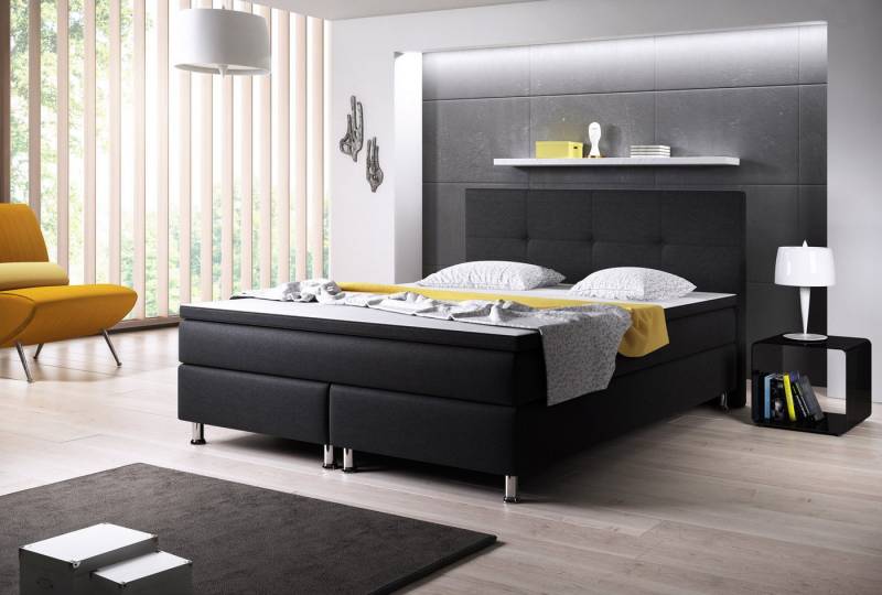 inter Boxspringbett Dallas 180x200 cm inkl. Topper (Komplettbett, Komplettes), inkl.7 Zonen Taschenfederkern und Topper von inter