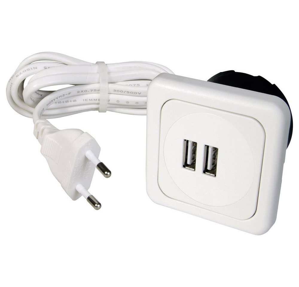 interBär Steckdose interBär 9016-008.81 2fach USB-Ladesteckdose mit USB IP20 Weiß interBär Steckdose interBär 9016-008.81 2fach USB-Ladesteckdose mit USB IP20 Weiß von interBär