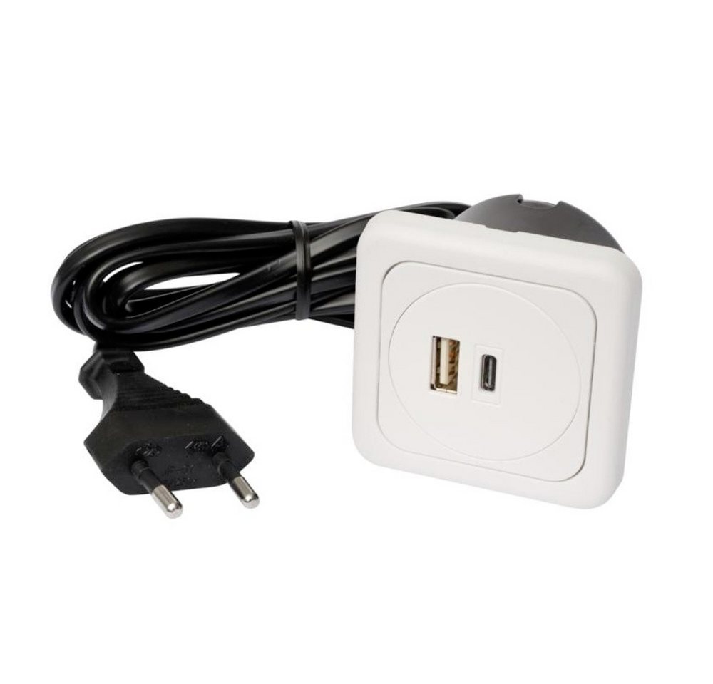interBär Steckdose interBär 9016-018.81 3fach USB-Ladesteckdose 1er Set mit USB, mit USB- interBär Steckdose interBär 9016-018.81 3fach USB-Ladesteckdose 1er Set mit USB, mit USB- von interBär